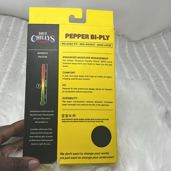 Hot Chillys Pepper Bi-Ply Base layer Bottom Youth Large Black - Picture 3 of 5